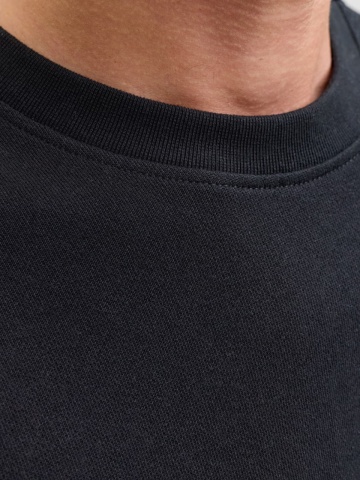Jack & Jones Bluza barbati, Relaxed fit, cu decolteu la baza gatului, Negru - Img 4