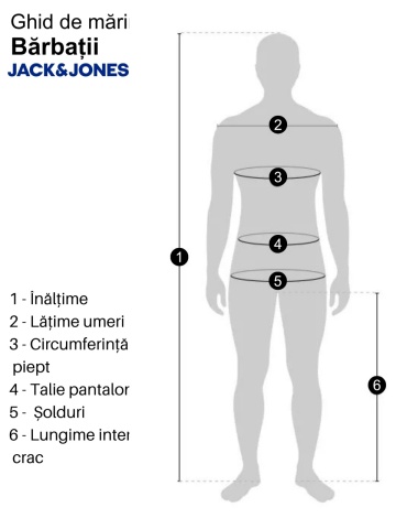Jack & Jones Bluza barbati, simpla cu decolteu la baza gatului, Gri inchis - Img 9