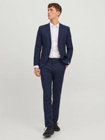 Jack & Jones Camasa barbati, din amestec de bumbac, Slim Fit, Alb - Img 6