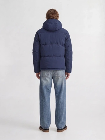 Jack & Jones Geaca barbati, cu gluga, Regular fit, JJGALAXY, Bleumarin inchis - Img 2
