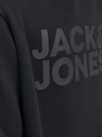 Jack & Jones Hanorac baieti, Regular Fit cu buzunar tip marsupiu si imprimeu cu logo, Negru - Img 4
