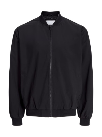 Jack & Jones, Jacheta bomber, barbati, cu buzunare oblice fara fermoar, Negru - Img 8