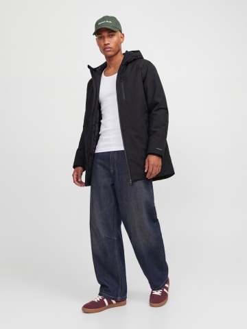Jack & Jones Jacheta JJSAGE PARKA, barbati, cu gluga si croiala Regular fit, Negru - Img 4