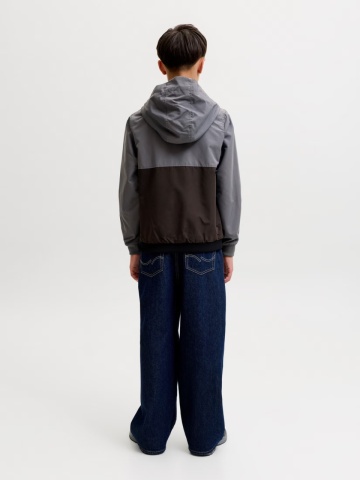 Jack & Jones Jacheta softshell, baieti, cu gluga, Regular fit, Gri inchis - Img 7