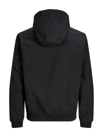 Jack & Jones Jacheta softshell, barbati, cu gluga, Regular fit, JJEBASIC, Negru - Img 9