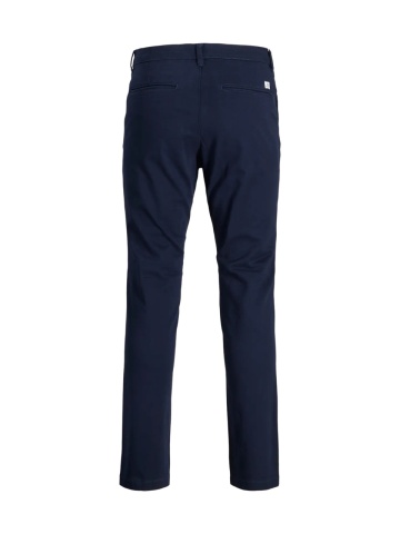 Jack & Jones Pantaloni chino barbati, Dave, croiala Slim fit, Bleumarin inchis - Img 9