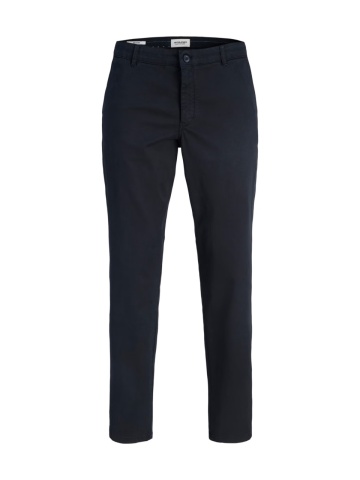 Jack & Jones, Pantaloni chino, barbati, Jpstollie Vance, Regular Fit, cu talie medie, Bleumarin inchis - Img 8
