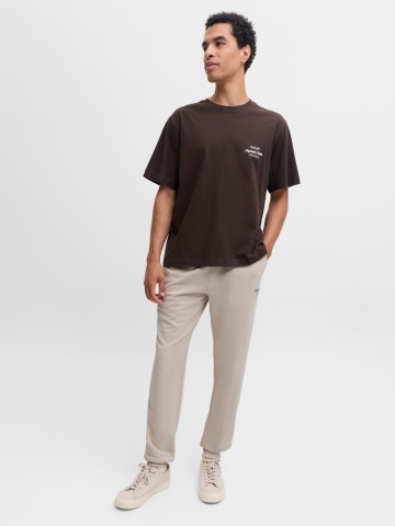 Jack & Jones Pantaloni de trening barbati, JPSTGORDON ARCHIVE, Regular fit, Crem - Img 7