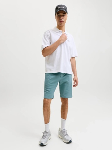 Jack & Jones Pantaloni scurti barbati, GORDON COLLEGE, Turcoaz - Img 5