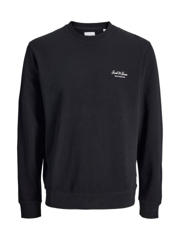 Jack & Jones Plus Bluza barbati big sizes, cu decolteu la baza gatului, Negru - Img 8