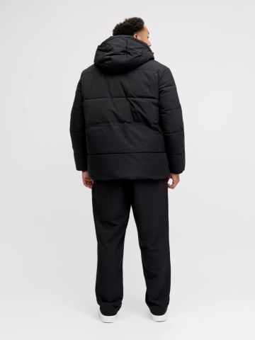 Jack & Jones Plus Geaca barbati cu gluga, 2 buzunare oblice si croiala Regular fit, Negru - Img 6
