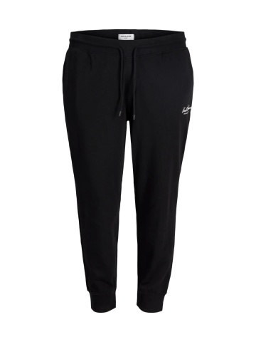 Jack & Jones Plus Pantaloni de trening barbati big sizes, JPSTGORDON, Regular fit, Negru