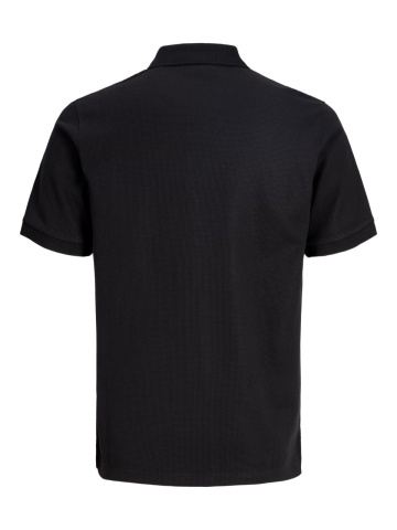 Jack & Jones Plus Tricou polo barbati big sizes, cu logo, Regular fit, Negru - Img 9