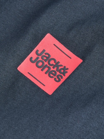 Jack & Jones, Tricou barbati cu guler rotund, JWHBRANDY, Bleumarin inchis - Img 3