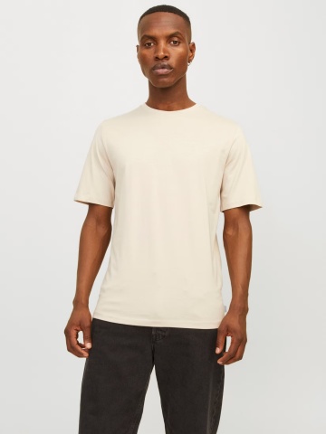 Jack & Jones Tricou basic barbati, Noos, Regular fit, Crem