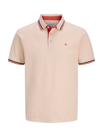 Jack & Jones Tricou polo barbati, Slim fit cu guler contrast, Piersica - Img 8