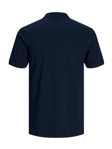 Jack & Jones Tricou polo Basic, Slim Fit, din bumbac, Bleumarin inchis - Img 9