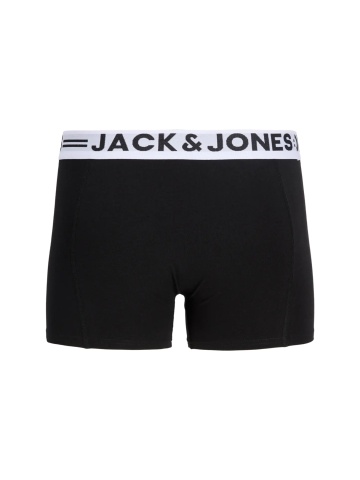 Jack & Jones Underwear barbati Set 5 perechi de boxeri, cu talie medie, JACSENSE, Negru - Img 7