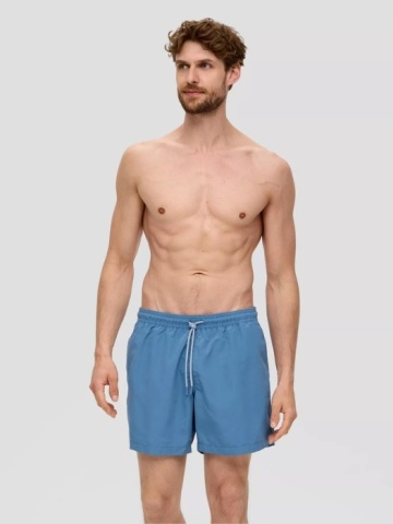Pantaloni scurti barbati pentru inot cu croiala Regular fit, Albastru - Img 1