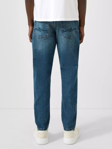 Q/S by s.Oliver Blugi barbati Devon, cu talie medie, Relaxed fit, Tapered Leg, Bleumarin inchis - Img 2