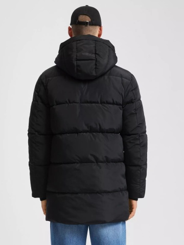Q/S by s.Oliver Geaca Parka barbati cu gluga si croiala Regular fit, Negru - Img 2