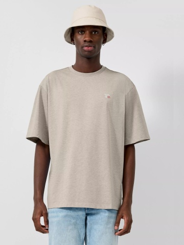 Q/S by s.Oliver Tricou barbati din amestec de bumbac, Relaxed fit, Bej