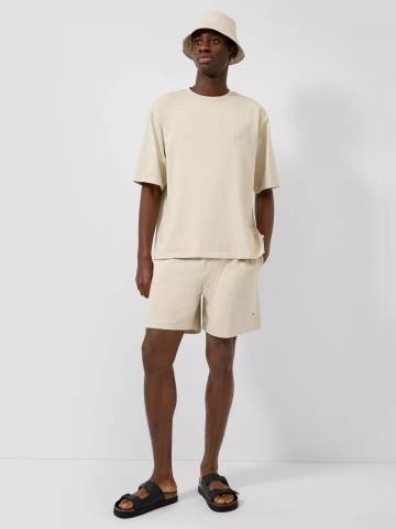 Q/S by s.Oliver Tricou barbati din jerseu, Loose Fit, Crem - Img 4