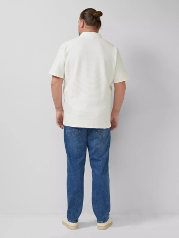 s.Oliver Big Sizes Blugi barbati big size Casby, cu talie medie, Relaxed fit, Straight leg, Albastru - Img 2