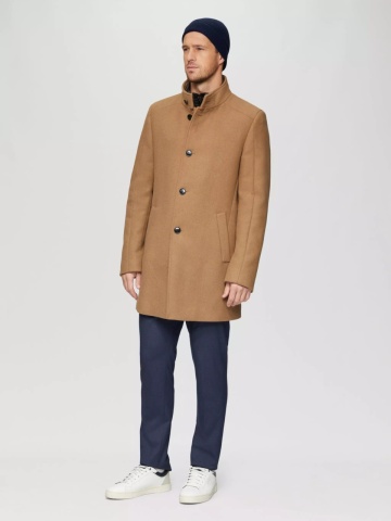 s.Oliver BLACK LABEL Caciula barbati cu lana merinos, Bleumarin inchis - Img 2