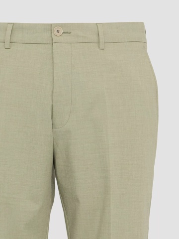 s.Oliver BLACK LABEL Pantaloni costum barbati, Slim fit, Verde masliniu - Img 10