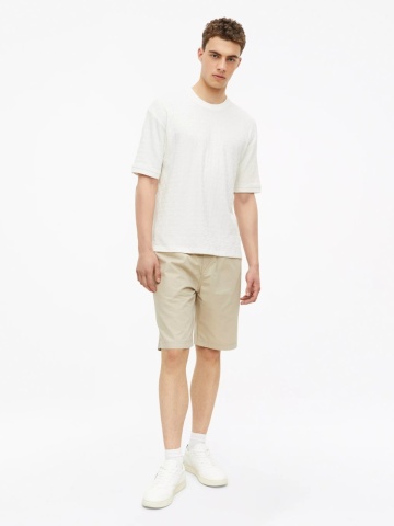 s.Oliver Tricou barbati, din amestec de bumbac, Relaxed fit, Alb - Img 6