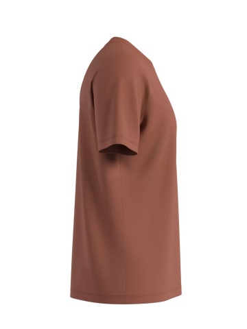 s.Oliver Tricou cu decolteu la baza gatului, barbati, din bumbac, Regular fit, Maro - Img 4