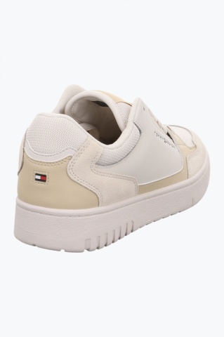 Sneakers barbati Th Basket Core Lth Mix Ess bej - Img 3