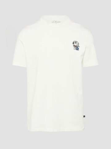 Tricou barbati cu decolteu la baza gatului, croiala Regular Fit, Alb - Img 6