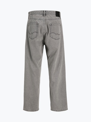 Jack & Jones Blugi baieti, ALEX, cu talie inalta si croiala Baggy Fit, Gri inchis - Img 9