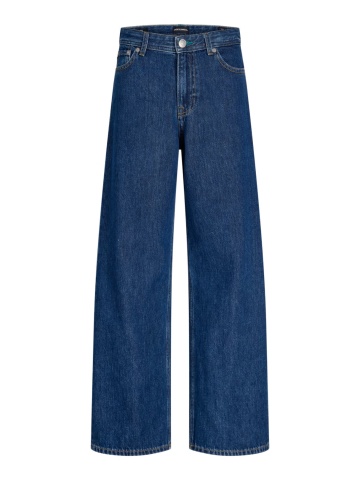 Jack & Jones Blugi baieti, JJIDAVE JJJAX, cu talie inalta si croiala Baggy fit, Albastru inchis - Img 8