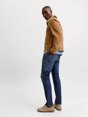 Jack & Jones Blugi barbati CLARK, cu talie medie si croiala Regular fit, Albastru inchis - Img 6