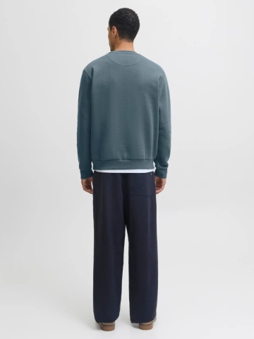 Jack & Jones Bluza barbati, simpla cu decolteu la baza gatului, Gri inchis - Img 7