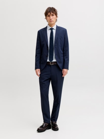 Jack & Jones Camasa non-iron barbati din bumbac organic, Slim Fit, JPRBLAPARKER, Alb - Img 6
