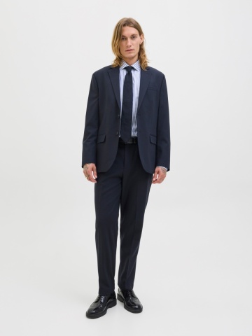 Jack & Jones Camasa non-iron barbati din bumbac organic, Slim Fit, JPRBLAPARKER, Albastru deschis - Img 6