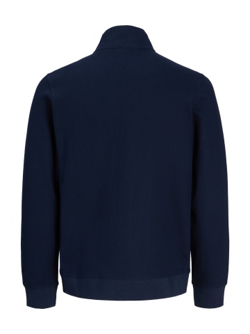 Jack & Jones Cardigan tricotat barbati, din bumbac organic, Regular fit, JPRBLUALVES, Bleumarin inchis - Img 8
