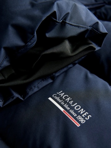 Jack & Jones Geaca barbati, PUFFER, cu gluga, Regular fit, JJEFREDDIE, Bleumarin inchis - Img 5