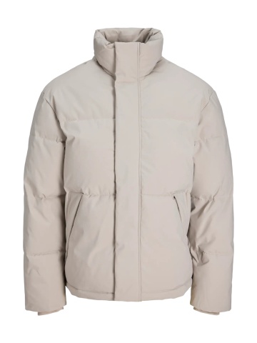 Jack & Jones Geaca barbati, PUFFER, cu guler inalt, JJESOHO, Bej deschis - Img 8