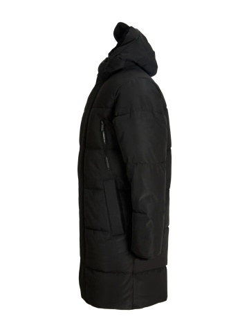 Jack & Jones Geaca lunga barbati, PUFFER, cu gluga, Regular fit, JJEBECKS, Negru - Img 7