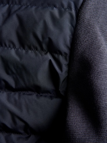 Jack & Jones Jacheta barbati, cu guler inalt, Regular fit, JPRBLUGARRY HYBRID, Bleumarin inchis - Img 5