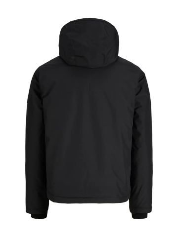 Jack & Jones Jacheta de tranzitie barbati, Regular fit, cu gluga fixa reglabila cu snur, JCOFUSION, Negru - Img 8