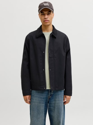 Jack & Jones Jacheta Graham Worker, barbati, Regular fit, Negru