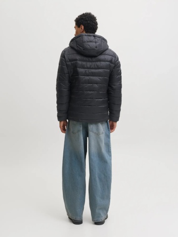 Jack & Jones Jacheta matlasata, barbati, cu gluga, Regular fit, JJEKINGSLEY, Negru - Img 7