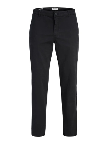 Jack & Jones, Pantaloni chino barbati, cu talie medie, Regular Fit, Jpstollie, Negru - Img 8