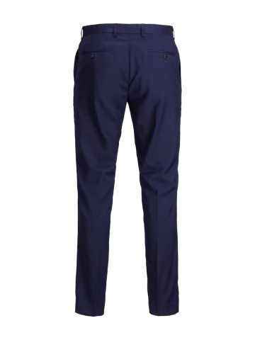 Jack & Jones Pantaloni costum barbati, JPRFRANCO, cu croiala Super Slim fit, Bleumarin inchis - Img 9